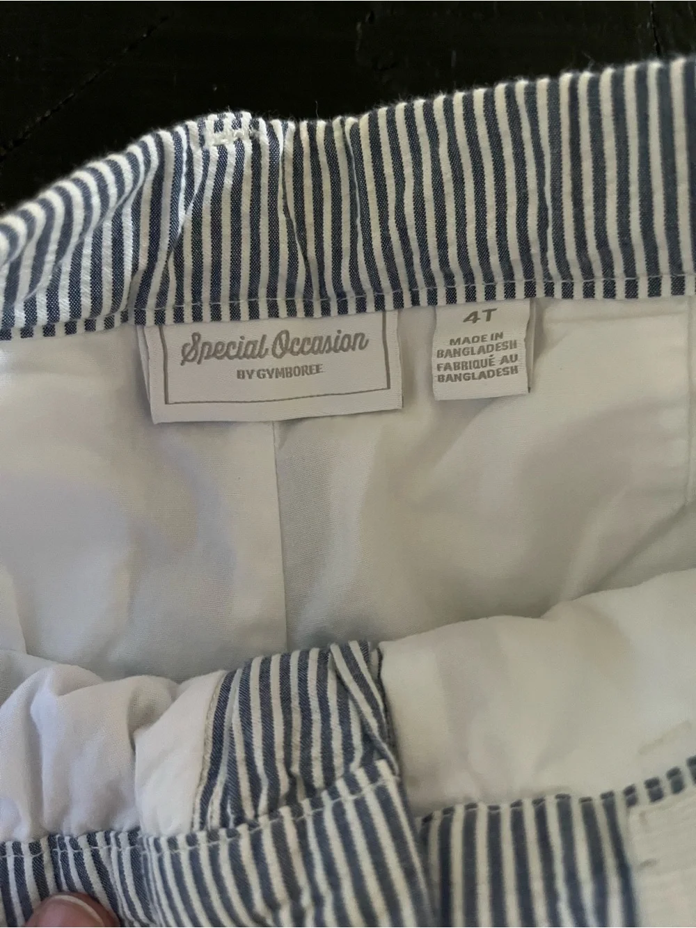 Children's Gymboree Pinstriped Vest & Pants Set - Blue/White